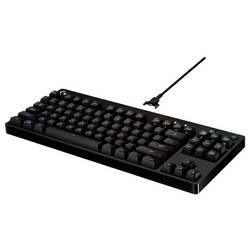 Logitech G PRO kabelový herní klávesnice switch: modrá AZERTY černá