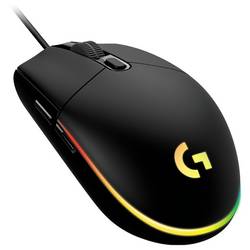 Logitech G102 LIGHTSYNC herní myš, přenos kabelový, 6 tlačítko, 8000 dpi, černá
