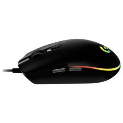 Logitech G102 LIGHTSYNC herní myš, přenos kabelový, 6 tlačítko, 8000 dpi, černá