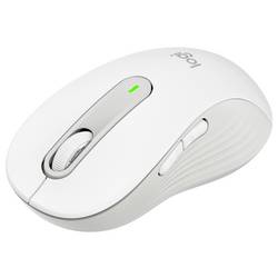 Logitech Signature M650 L optická myš, přenos bezdrátový, 5 tlačítko, 4000 dpi, bílá