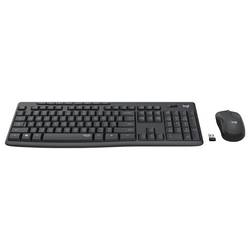 Logitech MK295 bezdrátový sada klávesnice a myše s číselnou klávesnicí belgická, AZERTY grafit