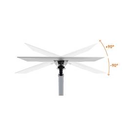 Durable SELECT PLUS držák na stůl pro monitor 1 Displej: (s) 81,3 cm (32) stříbrná otočný, nastavitelná výška, naklápěcí, nakláněcí