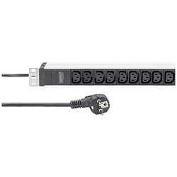 Digitus DN-95426 19 palec zásuvková lišta pro datové skříně 1 U zásuvka C13 10A Vhodné pro hloubku skříně: od 300 mm hliník, hliník (eloxovaný), černá, černá