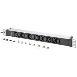 Digitus DN-95426 19 palec zásuvková lišta pro datové skříně 1 U zásuvka C13 10A Vhodné pro hloubku skříně: od 300 mm hliník, hliník (eloxovaný), černá, černá