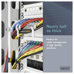 Digitus DK-1632-A-100S RJ45 síťové kabely, propojovací kabely CAT 6A, Kabel F/FTP 10 m šedá flexibilní provedení, extrémně tenký , bez halogenů 1 ks