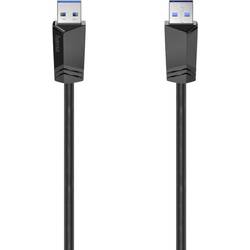 Hama USB kabel USB 3.2 Gen1 USB-A zástrčka 1.50 m černá dvoužilový stíněný 00200624