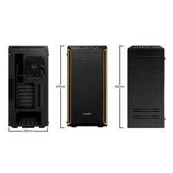 BeQuiet Pure Base 600 midi tower PC skříň černá, oranžová