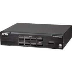 ATEN VP1420 HDMI matrix přepínač možnost 3D přehrávání, s audio porty, UHD, se zabudovaným převodníkem, možnost montáže do stojanu černá