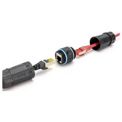 Digitus DN-93905-OD, RJ45 konektor, zásuvka, pouzdro RJ45, kryt konektoru RJ45, černá, černomodrá, 1 ks