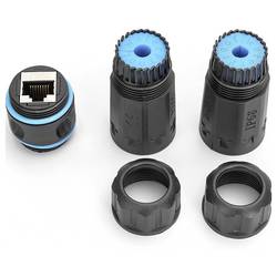 Digitus DN-93905-OD, RJ45 konektor, zásuvka, pouzdro RJ45, kryt konektoru RJ45, černá, černomodrá, 1 ks