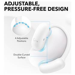 Anker Soundcore AeroFit 2 sluchátka otevřená (On Ear) Bluetooth® stereo bílá Nabíjecí pouzdro