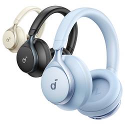 Anker Soundcore Space One sluchátka otevřená (On Ear) Bluetooth®, kabelová stereo modrá