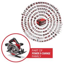 Einhell TE-CS 18/165-2 Li - Solo aku ruční kotoučová pila, max. řez 57 mm, bez akumulátoru, bez nabíječky, vč. paralelního dorazu, 18 V, 4331230