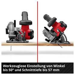 Einhell TE-CS 18/165-2 Li - Solo aku ruční kotoučová pila, max. řez 57 mm, bez akumulátoru, bez nabíječky, vč. paralelního dorazu, 18 V, 4331230