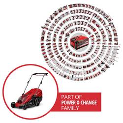 Einhell Power X-Change GE-CM 36/43 Li M (2x4,0Ah) akumulátor Akumulátorová sekačka + akumulátor, vč. nabíječky, rukojeť T, mulčovací funkce, výškově