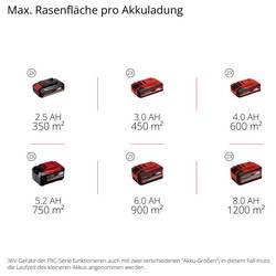 Einhell Power X-Change GE-CM 36/43 Li M (2x4,0Ah) akumulátor Akumulátorová sekačka + akumulátor, vč. nabíječky, rukojeť T, mulčovací funkce, výškově