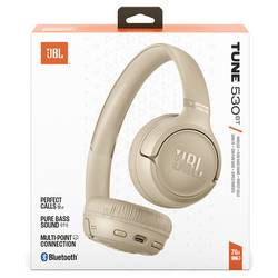 JBL Tune 530 sluchátka otevřená (On Ear) Bez kabelu, Bluetooth® béžová