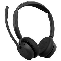 Jabra Evolve3 45 Stereo, LINK 390a, MS Headset otevřená (On Ear) Bluetooth®, Bez kabelu černá