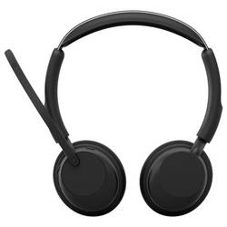 Jabra Evolve3 45 Stereo, LINK 390c, UC Headset otevřená (On Ear) Bluetooth®, Bez kabelu černá