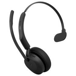Jabra Evolve3 45 Mono, LINK 390a, MS Headset otevřená (On Ear) Bez kabelu, Bluetooth® černá