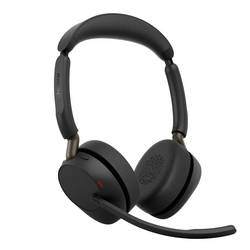 Jabra Evolve3 65 Stereo, LINK 390a, UC, Headset otevřená (On Ear) Bluetooth® černá