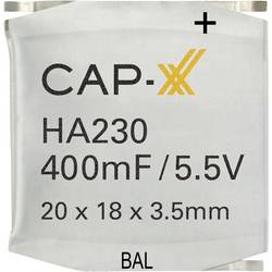 CAP-XX HA230F Superkondenzátor (Super Cap) 400 mF 5.5 V 1 ks Box