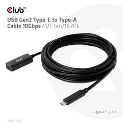 club3D USB kabel USB 3.2 Gen2 USB-C ® zástrčka, USB-B zásuvka 5.00 m černá CAC-1536