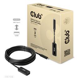 club3D USB kabel USB 3.2 Gen2 USB-C ® zástrčka, USB-B zásuvka 5.00 m černá CAC-1536