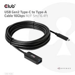 club3D USB kabel USB 3.2 Gen2 USB-C ® zástrčka, USB-B zásuvka 5.00 m černá CAC-1536