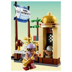 75646 LEGO® ONE PIECE Garps Marineuschiff; stavebnice s 8 minifigurami pro válečné hry; fanoušek pro virtuální realitu One PIECE; dárek pro děti od 9 let