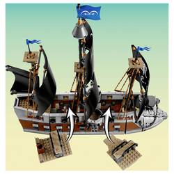 75646 LEGO® ONE PIECE Garps Marineuschiff; stavebnice s 8 minifigurami pro válečné hry; fanoušek pro virtuální realitu One PIECE; dárek pro děti od 9 let