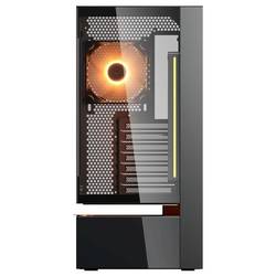 Cougar CFV235 midi tower PC skříň černá 4 předinstalované ventilátory, integrované osvětlení, boční okno, prachový filtr