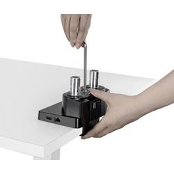 Manhattan 461887 držák na stůl pro monitor 2 Displej: (s) 43,2 cm (17) - 81,3 cm (32) černá naklápěcí, nakláněcí