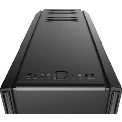 BeQuiet Silent Base 601 midi tower PC skříň černá 2 předinstalované ventilátory, tlumené, prachový filtr