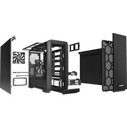 BeQuiet Silent Base 601 midi tower PC skříň černá 2 předinstalované ventilátory, tlumené, prachový filtr