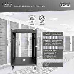 Digitus DN-48001 19palcový rackový vozík 16 U ocelový plech