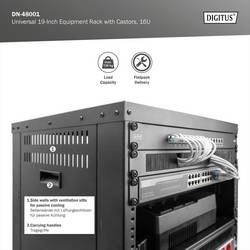 Digitus DN-48001 19palcový rackový vozík 16 U ocelový plech