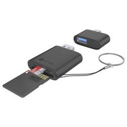 ICY BOX IB-CR204-CU3 externí čtečka paměťových karet USB 3.2 (Gen 1x1) , USB-C™ (USB 3.2 Gen 1) černá