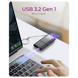 ICY BOX IB-CR204-CU3 externí čtečka paměťových karet USB 3.2 (Gen 1x1) , USB-C™ (USB 3.2 Gen 1) černá