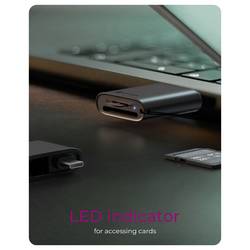 ICY BOX IB-CR204-CU3, 2 in 1 Kartenleser für SD /Micro SD USB Type-C + -A Gen 3.2 Gen 1 externí čtečka paměťových karet USB 3.2 (Gen 1x1) , USB-C™ (USB 3.2 Gen