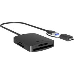 ICY BOX IB-CR302-CU3 externí čtečka paměťových karet USB 3.2 (Gen 1x1) , USB-C™ (USB 3.2 Gen 1) černá