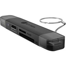 ICY BOX IB-CR203-CU3 externí čtečka paměťových karet USB 3.2 (Gen 1x1) , USB-C™ (USB 3.2 Gen 1), USB 2.0 černá
