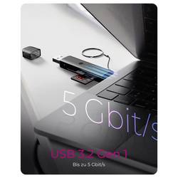 ICY BOX IB-CR203-CU3 externí čtečka paměťových karet USB 3.2 (Gen 1x1) , USB-C™ (USB 3.2 Gen 1), USB 2.0 černá
