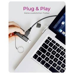 ICY BOX IB-CR203-CU3 externí čtečka paměťových karet USB 3.2 (Gen 1x1) , USB-C™ (USB 3.2 Gen 1), USB 2.0 černá