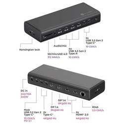 ICY BOX dokovací stanice pro notebook IB-DK7401-CU31 napájení USB-C®