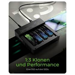 ICY BOX IB-4013MCL-C4 USB 4 M.2 PCIe NVMe Klonovací stanice s funkcí klonování