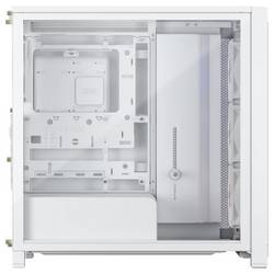 Corsair CORSAIR Geh Midi FRAME 4000X RS Mid-Towe midi tower PC skříň bílá 4 předinstalované ventilátory, prachový filtr, boční okno