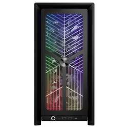 Corsair CORSAIR Geh Midi FRAME 4000X RS Mid-Tower midi tower PC skříň černá 4 předinstalované ventilátory, prachový filtr, boční okno