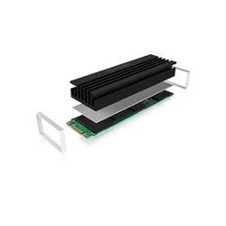 ICY BOX IB-M2HS-70, Kühlkörperset für M.2 2280 SSD, Aluminium, 10 mm dick Chladič M.2 SSD