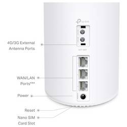TP-LINK DECO X10-4G(1-PACK) smíšená síť Integrovaný modem: LTE, 2.4 GHz, 5 GHz, 1500 MBit/s